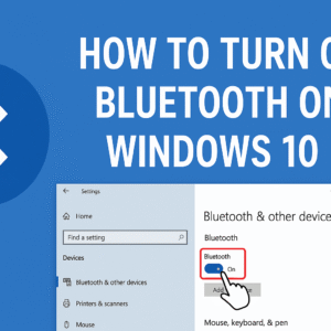 How to Turn On Bluetooth on Windows 10