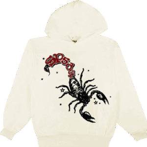Sp5der x Mariah The Scientist Scorpion Hoodie Cream