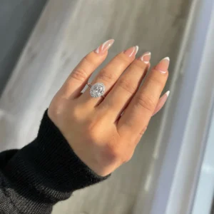 2 carat oval cut diamond ring