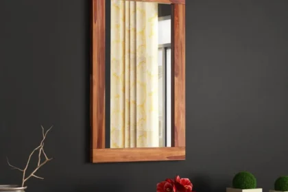wall mirror from wooden street