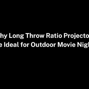 long throw ratio projector