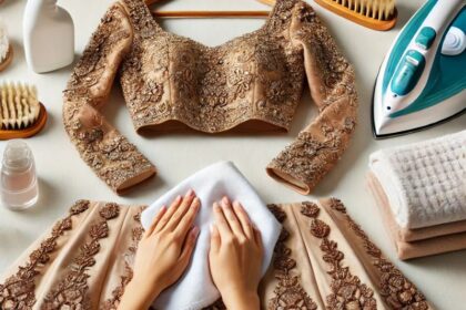 how to dry clean lehenga at home