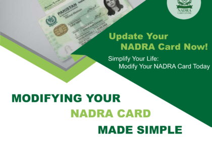 NADRA CARD MODIFICATION