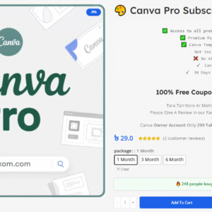 Canva Pro Cheap Price in etokom.com – Starting at 29 BDT