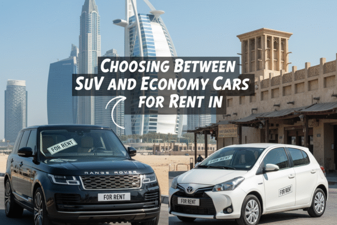 Choosing Between SUV and Economy Cars for Rent in Dubai