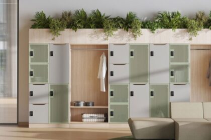 Modern Merino Restroom Cubicles with sleek design and durable compact laminate panels for hygienic washrooms.