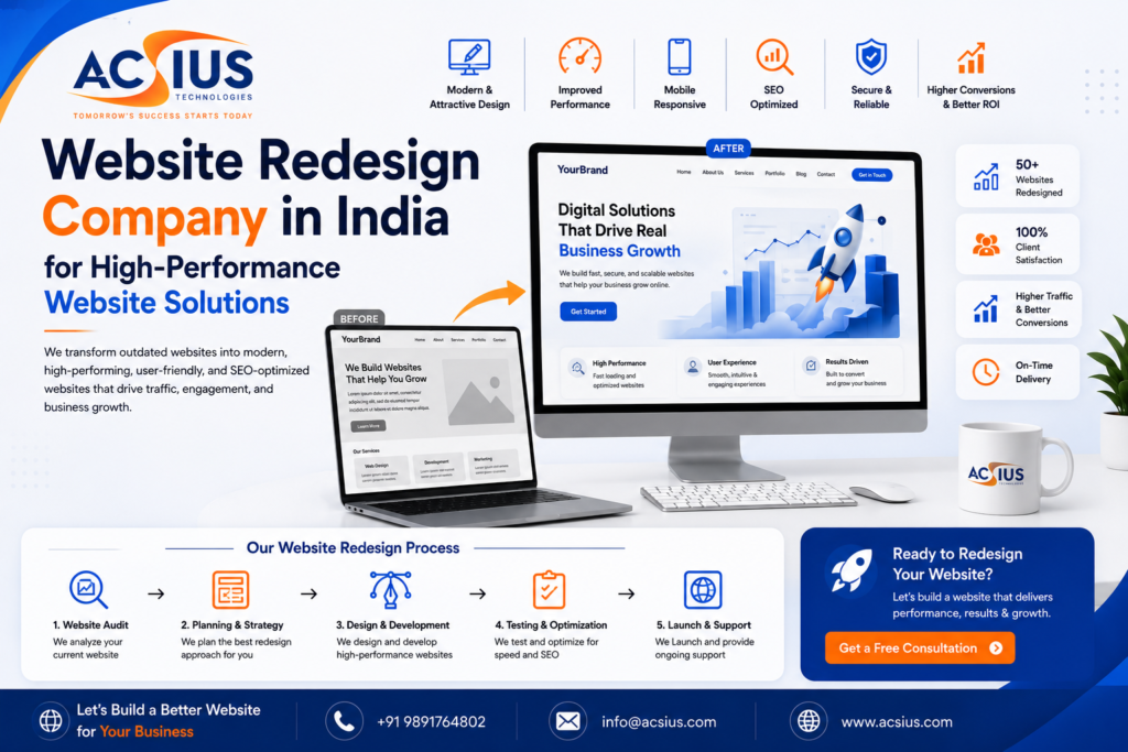 Website Redesign Company in India